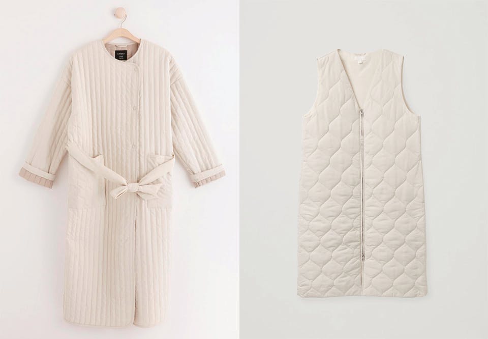 LYS QUILT Cos Lindex kåpe vest quilted